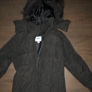 Black puffer jacket old navy women’s